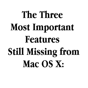 Missing Features