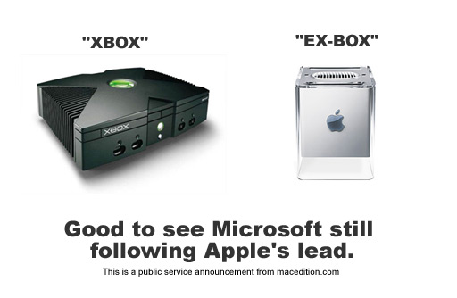 Microsoft follows Apple again